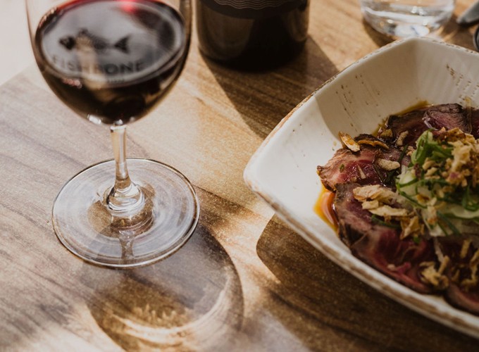 Beef Tataki zu australischem Rotwein von Fishbone